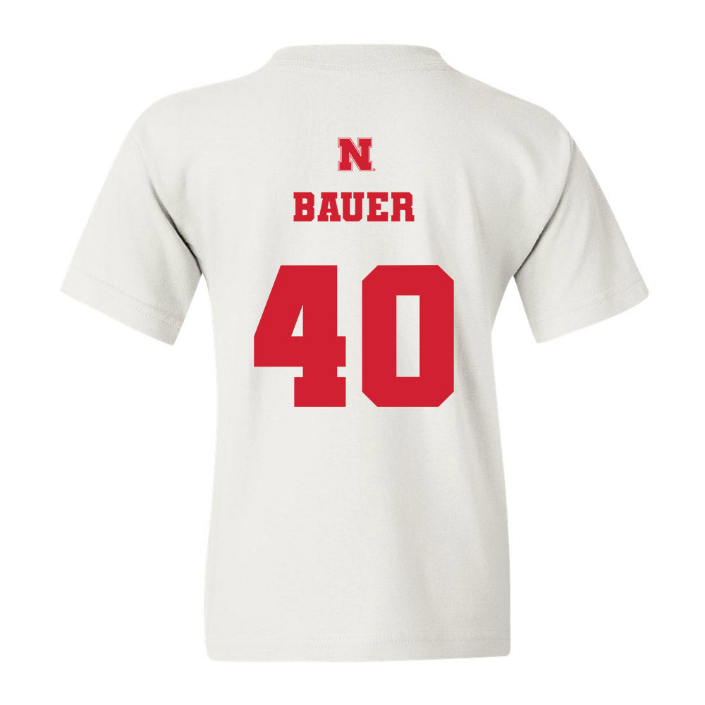 Nebraska - NCAA Football : Rowdy Bauer - Generic Shersey Youth T-Shirt