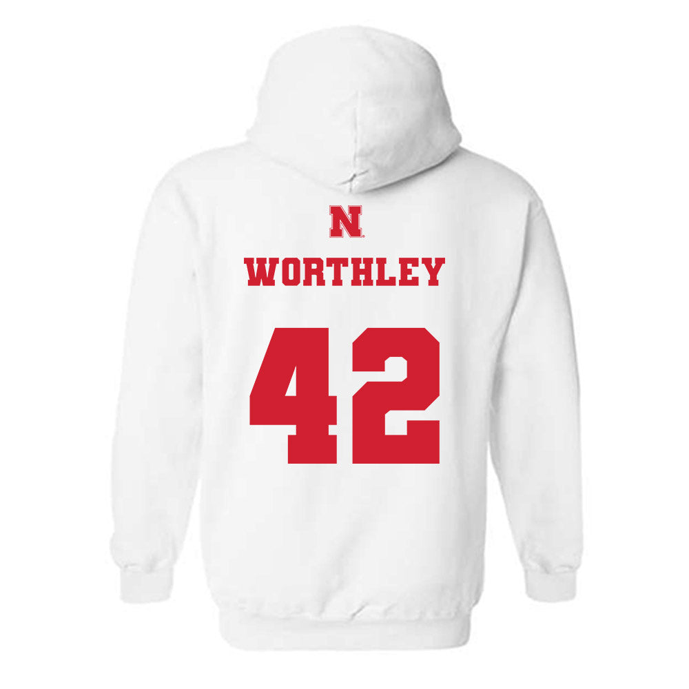 Nebraska - NCAA Baseball : Jalen Worthley - Hooded Sweatshirt