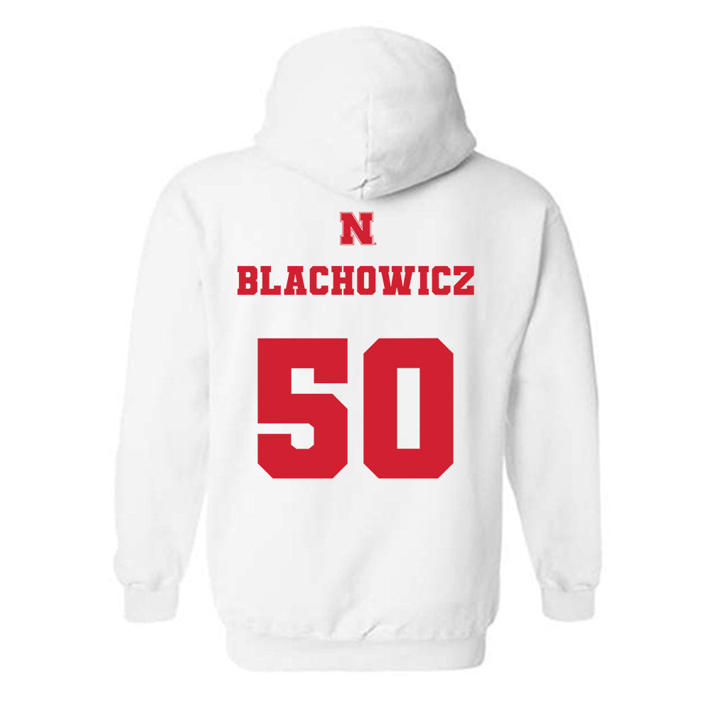 Nebraska - NCAA Baseball : Gavin Blachowicz - Generic Shersey Hooded Sweatshirt-1