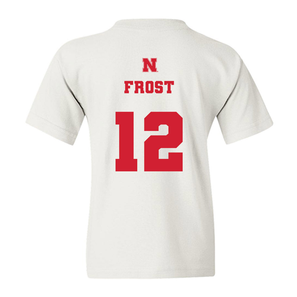 Nebraska - NCAA Baseball : Cael Frost - Generic Shersey Youth T-Shirt-1