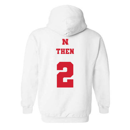 Nebraska - NCAA Women's Soccer : Alyse Then - Generic Shersey Hooded Sweatshirt-1
