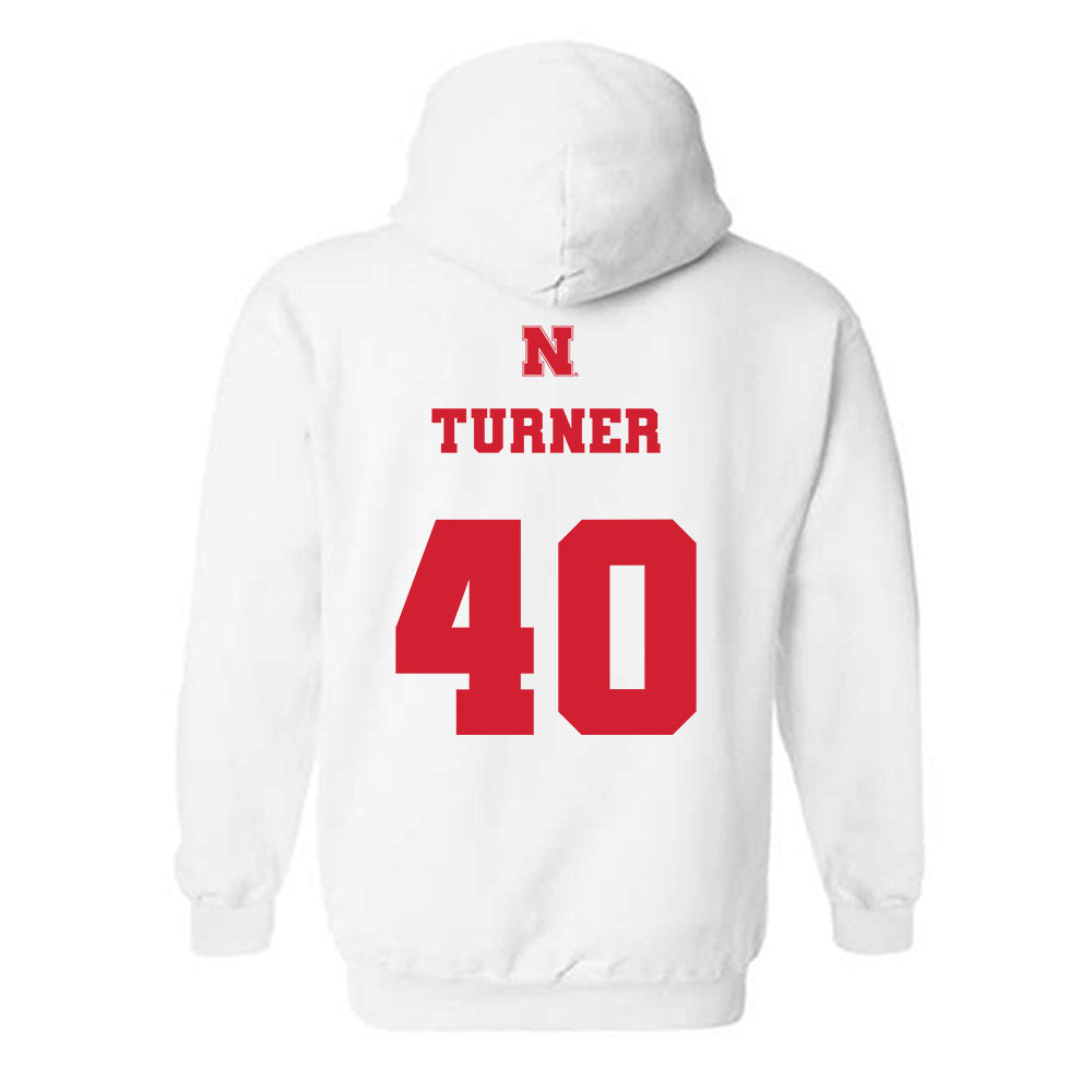 Nebraska - NCAA Football : Brice Turner - Generic Shersey Hooded Sweatshirt