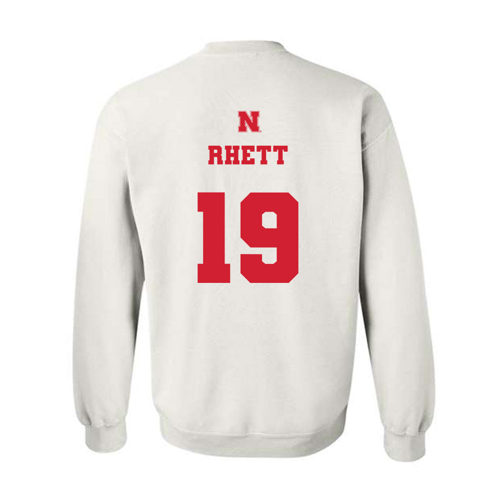 Nebraska - NCAA Football : Justyn Rhett - Generic Shersey Crewneck Sweatshirt-1