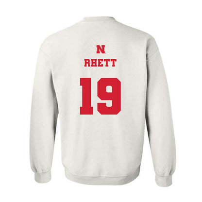 Nebraska - NCAA Football : Justyn Rhett - Generic Shersey Crewneck Sweatshirt-1
