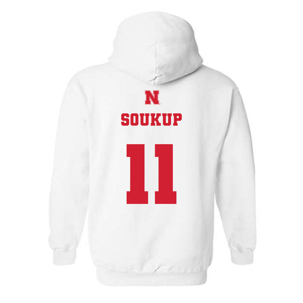 Nebraska - NCAA Football : Bode Soukup - Generic Shersey Hooded Sweatshirt-1