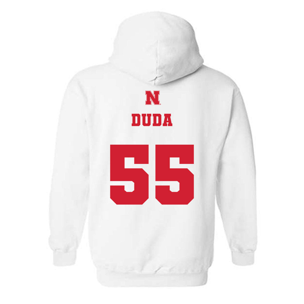 Nebraska - NCAA Football : Ethan Duda - Generic Shersey Hooded Sweatshirt-1