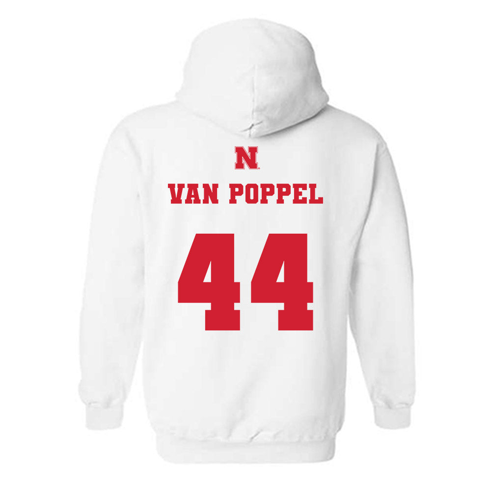 Nebraska - NCAA Football : Riley Van Poppel - Generic Shersey Hooded Sweatshirt