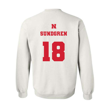 Nebraska - NCAA Baseball : Kanon Sundgren - Generic Shersey Crewneck Sweatshirt-1