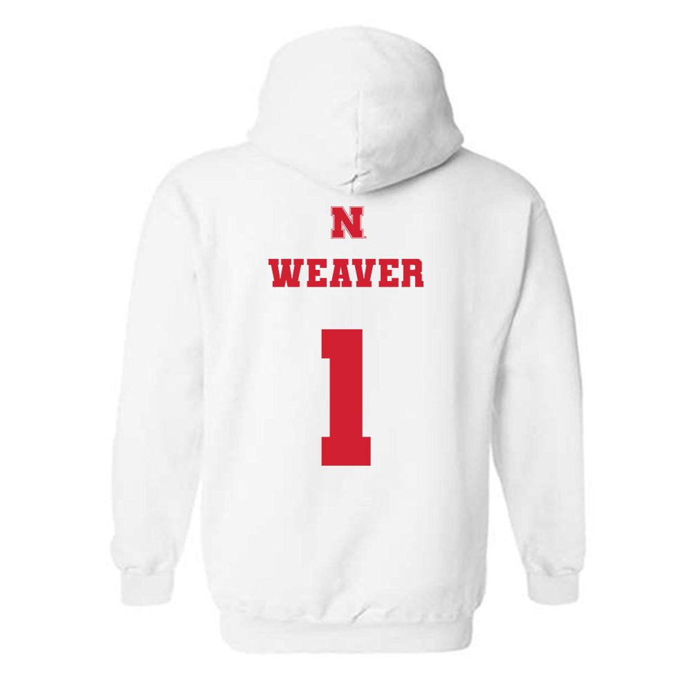 Nebraska - NCAA Women's Basketball : Hailey Weaver - Generic Shersey Hooded Sweatshirt-1