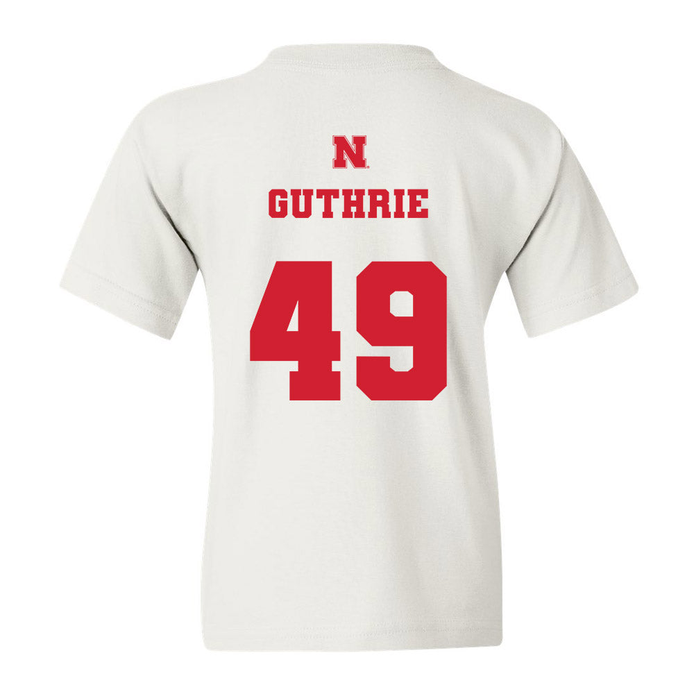 Nebraska - NCAA Football : Rex Guthrie - Generic Shersey Youth T-Shirt