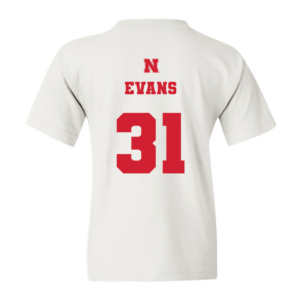 Nebraska - NCAA Football : Ryker Evans - Generic Shersey Youth T-Shirt