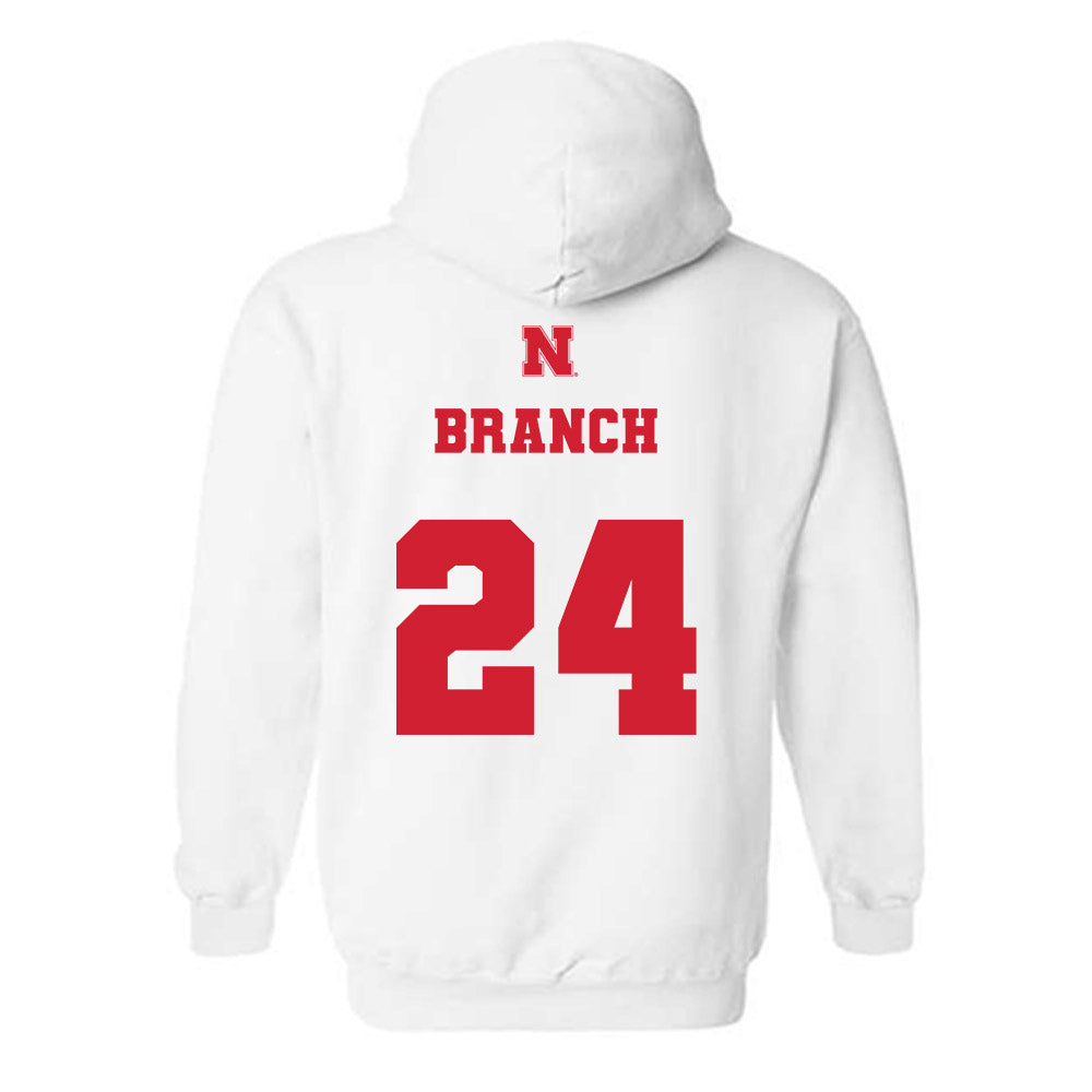 Nebraska - NCAA Football : Derek Branch - Generic Shersey Hooded Sweatshirt-1