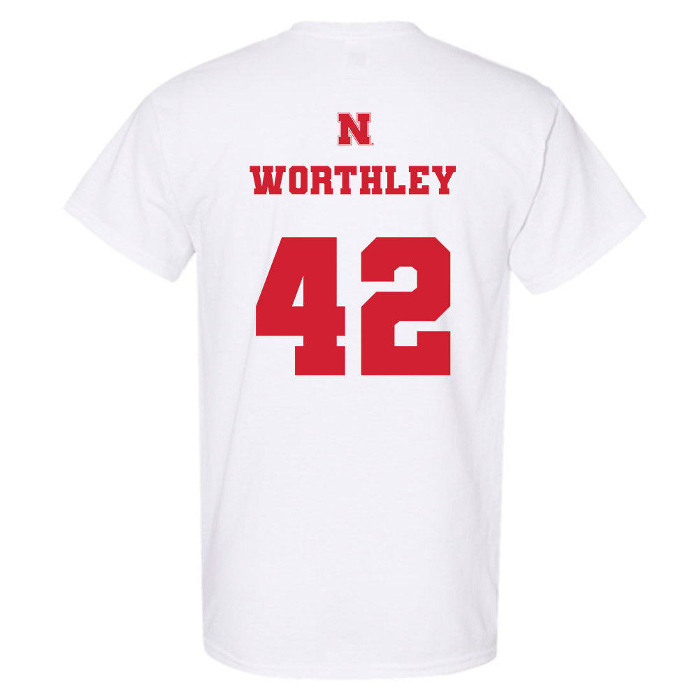 Nebraska - NCAA Baseball : Jalen Worthley - T-Shirt