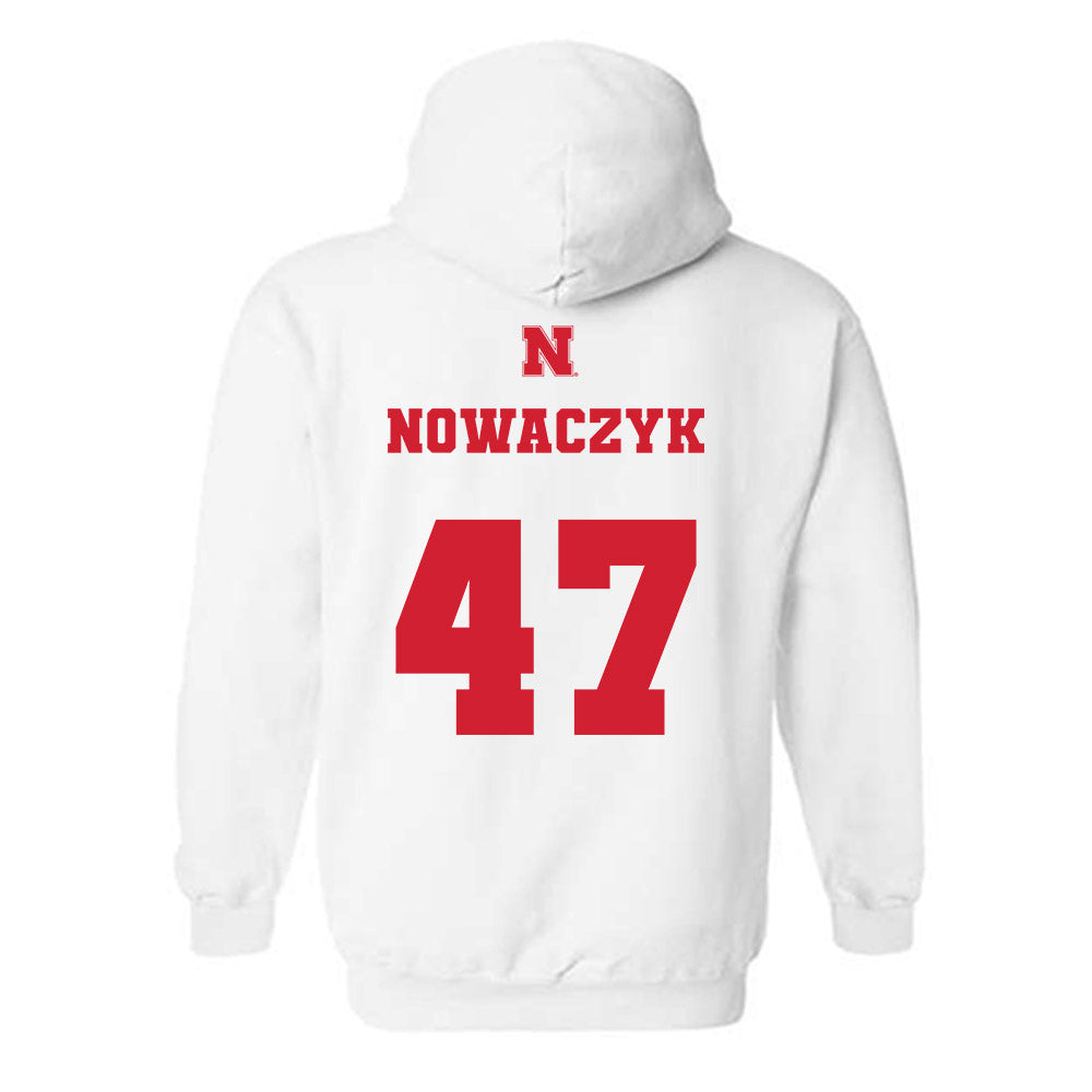 Nebraska - NCAA Baseball : Colin Nowaczyk - Generic Shersey Hooded Sweatshirt-1