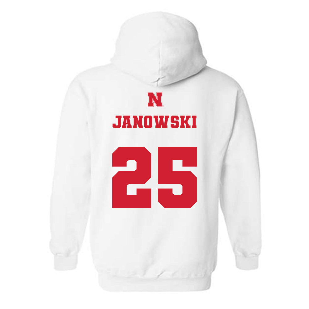 Nebraska - NCAA Men's Basketball : Nick Janowski - Generic Shersey Hooded Sweatshirt