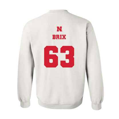 Nebraska - NCAA Football : Grant Brix - Generic Shersey Crewneck Sweatshirt