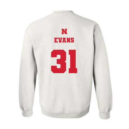 Nebraska - NCAA Football : Ryker Evans - Generic Shersey Crewneck Sweatshirt