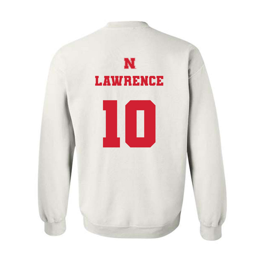 Nebraska - NCAA Men's Basketball : Jamarques Lawrence - Generic Shersey Crewneck Sweatshirt-1