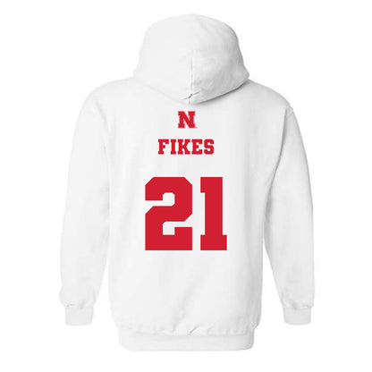 Nebraska - NCAA Baseball : Trey Fikes - Generic Shersey Hooded Sweatshirt-1