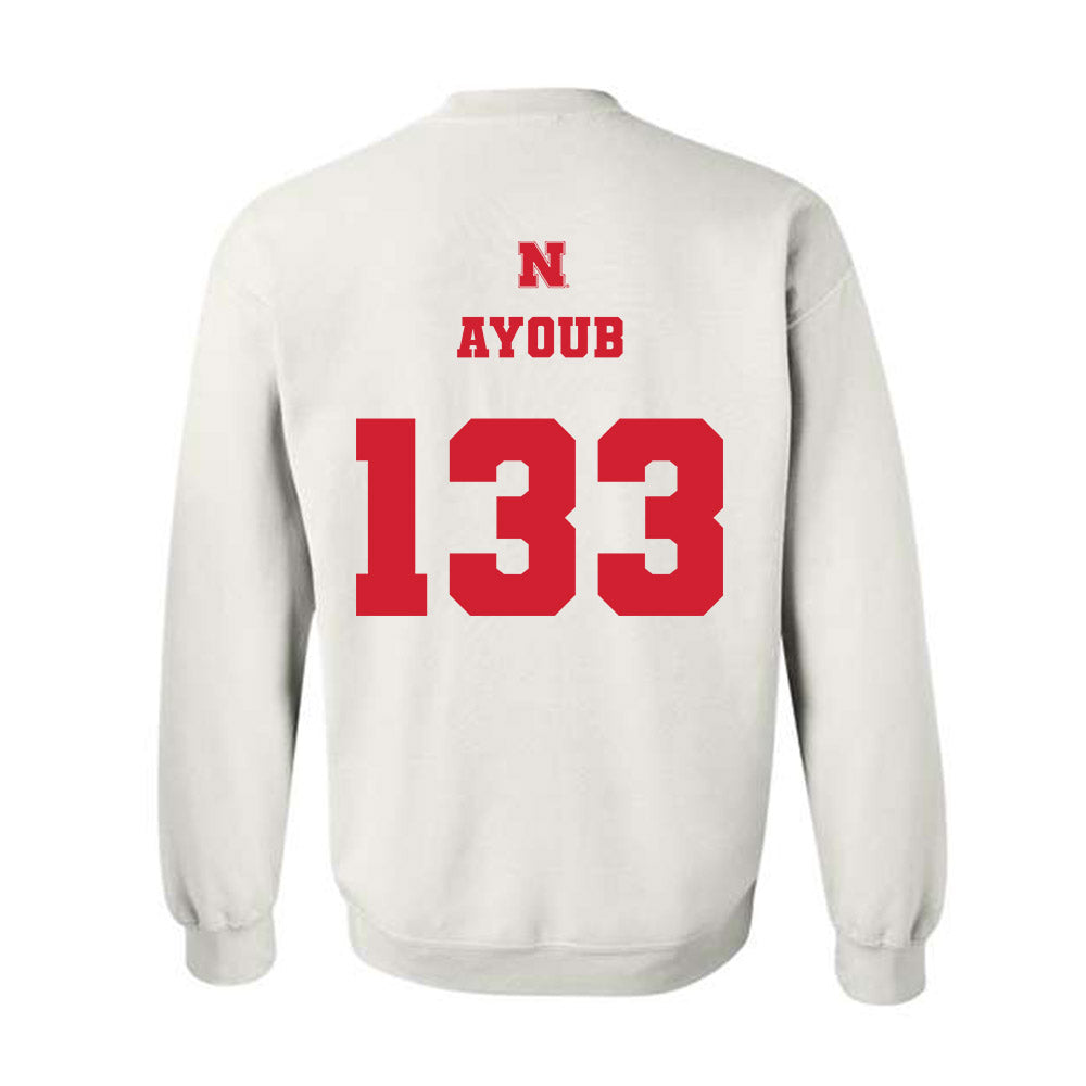 Nebraska - NCAA Wrestling : Omar Ayoub - Generic Shersey Crewneck Sweatshirt-1
