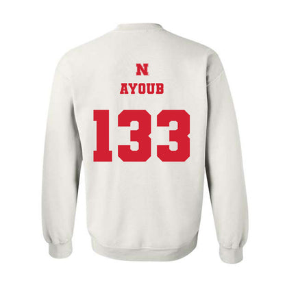 Nebraska - NCAA Wrestling : Omar Ayoub - Generic Shersey Crewneck Sweatshirt-1