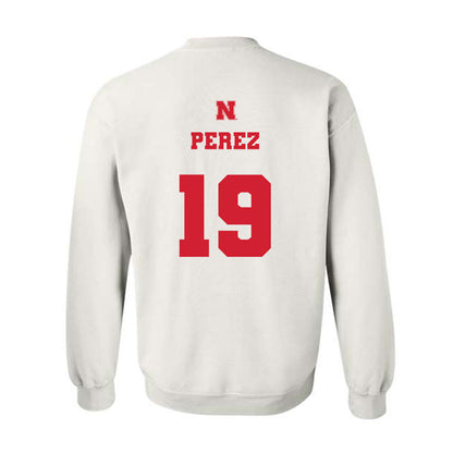 Nebraska - NCAA Women's Soccer : Kianna Perez - Generic Shersey Crewneck Sweatshirt-1