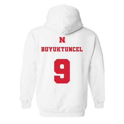 Nebraska - NCAA Men's Basketball : Berke Buyuktuncel - Generic Shersey Hooded Sweatshirt-1