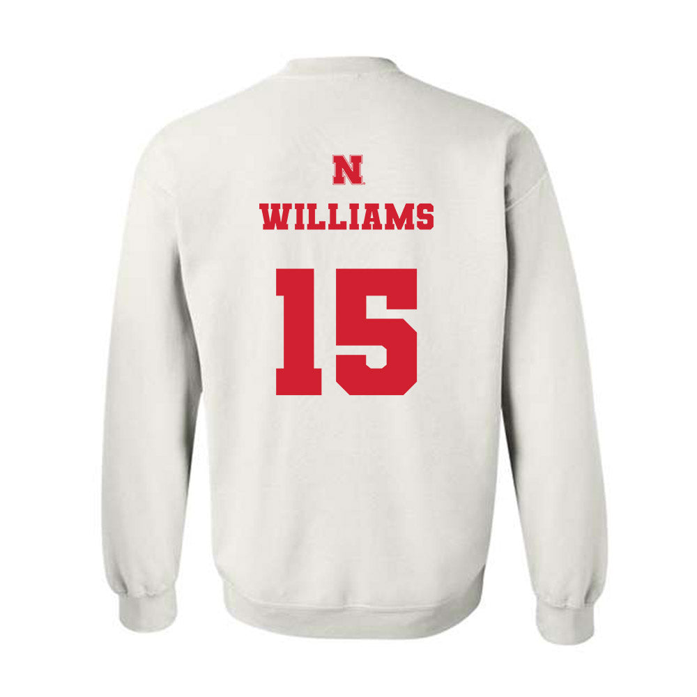 Nebraska - NCAA Women's Basketball : Kennadi Williams - Generic Shersey Crewneck Sweatshirt-1