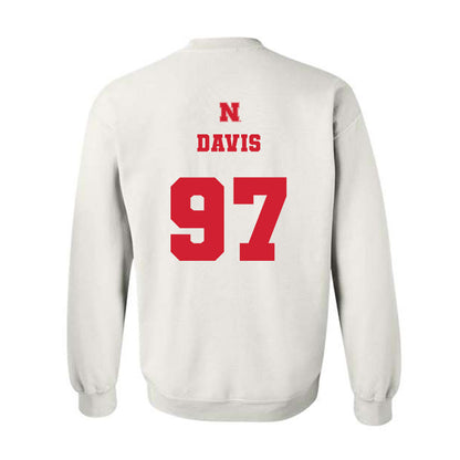 Nebraska - NCAA Football : Keona Davis - Generic Shersey Crewneck Sweatshirt-1