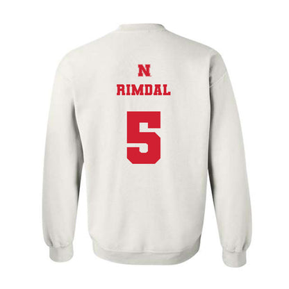Nebraska - NCAA Women's Basketball : Alberte Rimdal - Generic Shersey Crewneck Sweatshirt