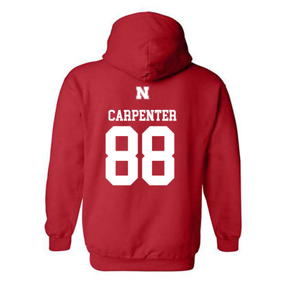 Nebraska - NCAA Football : Jackson Carpenter - Generic Shersey Hooded Sweatshirt-1