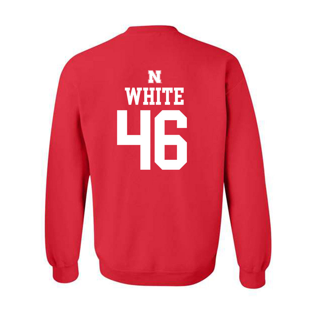 Nebraska - NCAA Baseball : Aiden White - Generic Shersey Crewneck Sweatshirt-1