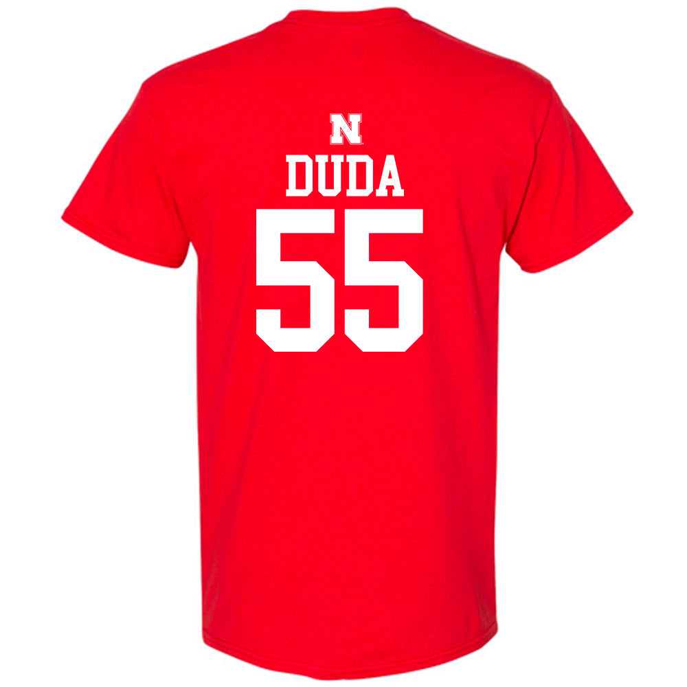 Nebraska - NCAA Football : Ethan Duda - Generic Shersey T-Shirt-1