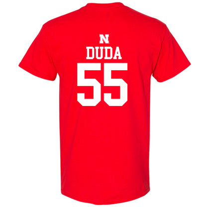 Nebraska - NCAA Football : Ethan Duda - Generic Shersey T-Shirt-1