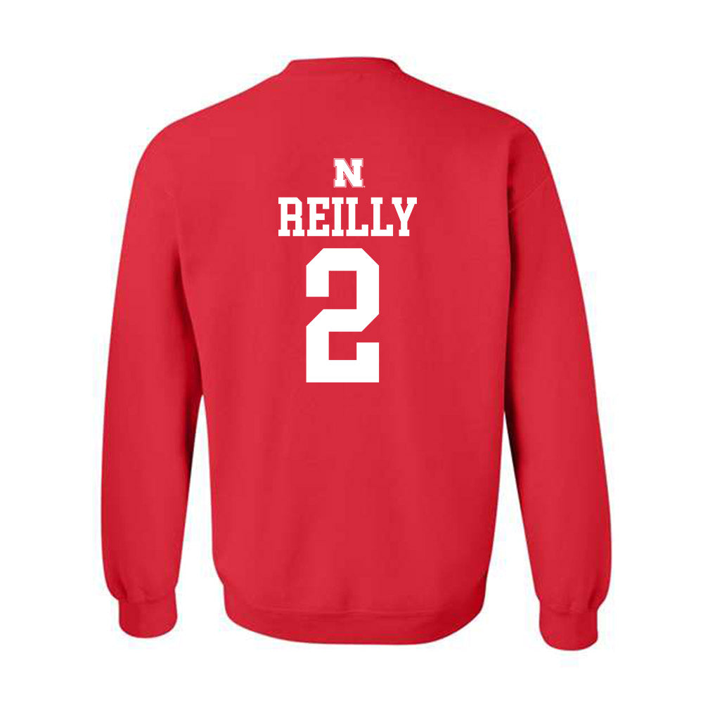 Nebraska - NCAA Women's Volleyball : Bergen Reilly - Generic Shersey Crewneck Sweatshirt-1