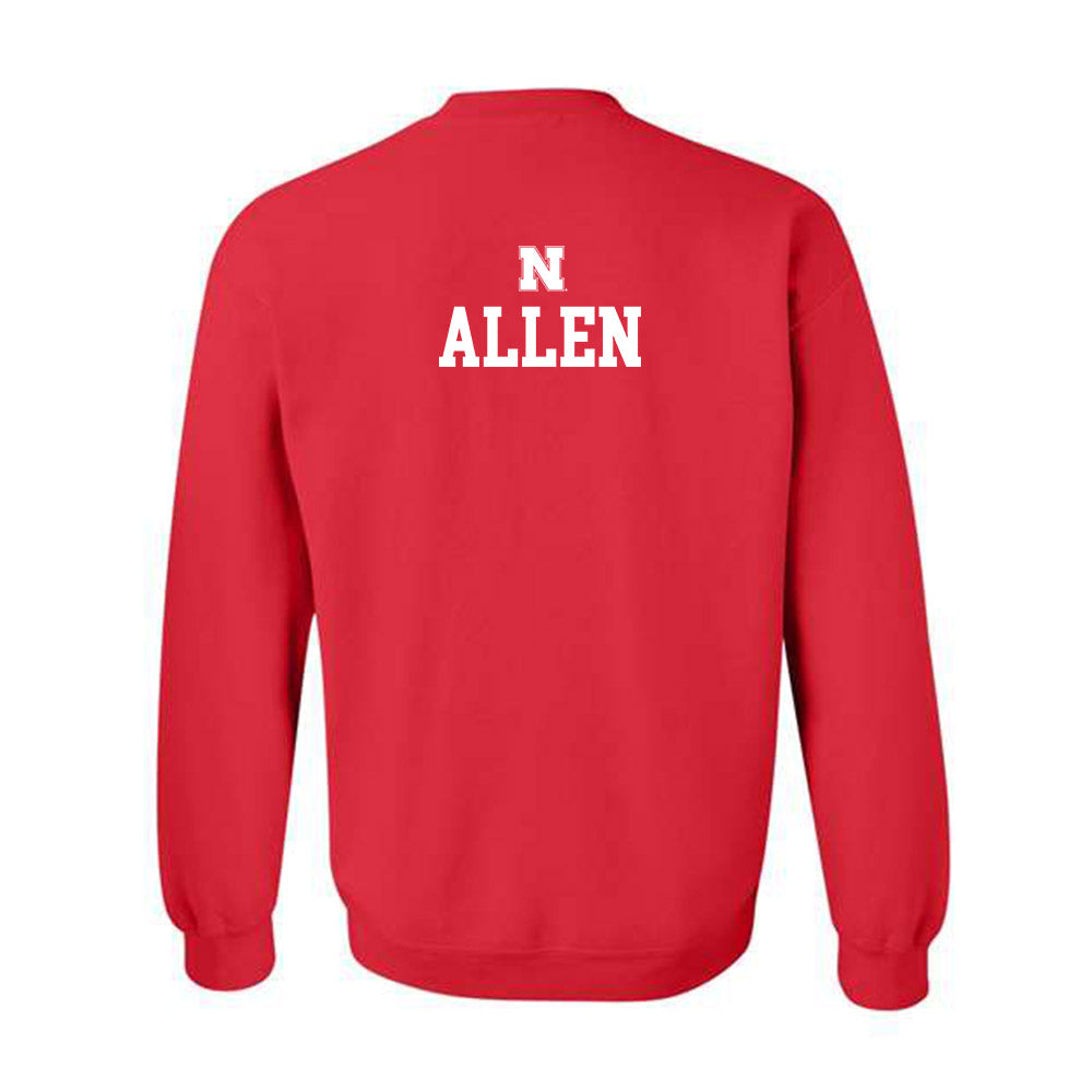 Nebraska - NCAA Men's Track & Field : Jacorric Allen - Generic Shersey Crewneck Sweatshirt-1
