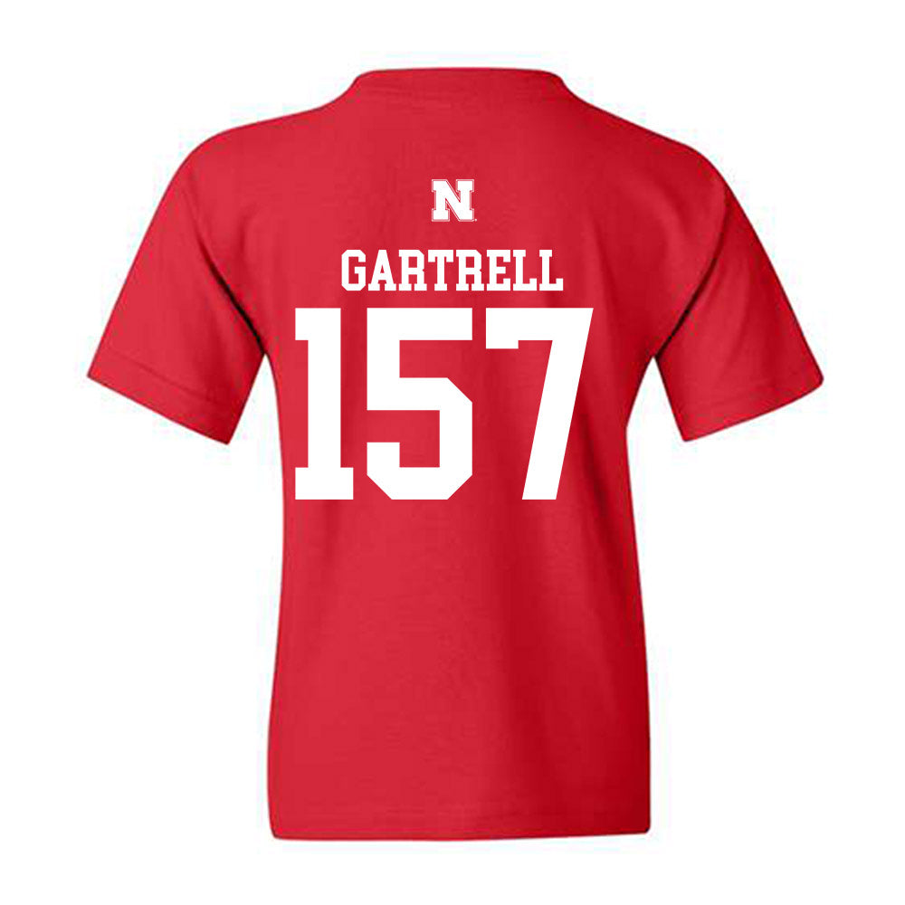 Nebraska - NCAA Wrestling : Dez Gartrell - Generic Shersey Youth T-Shirt-1