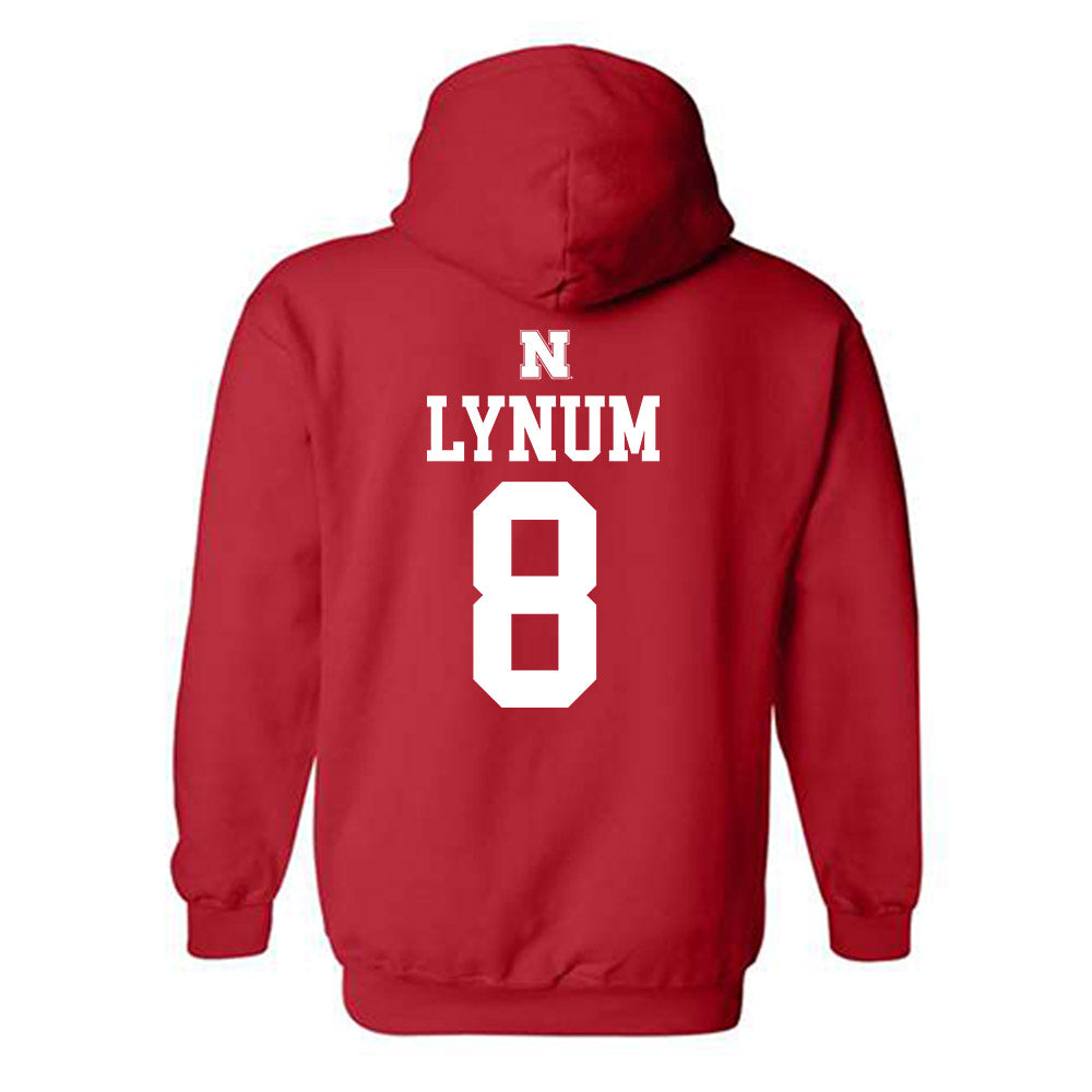 Nebraska - NCAA Football : Tamon Lynum - Generic Shersey Hooded Sweatshirt-1