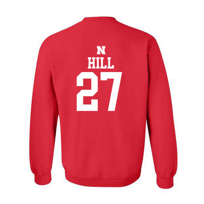 Nebraska - NCAA Softball : Natalia Hill - Generic Shersey Crewneck Sweatshirt-1