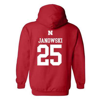 Nebraska - NCAA Men's Basketball : Nick Janowski - Generic Shersey Hooded Sweatshirt