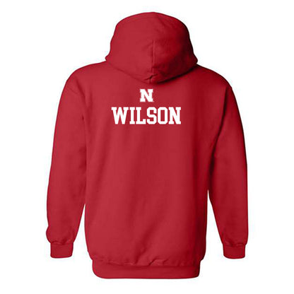 Nebraska - NCAA Wrestling : Bubba Wilson - Generic Shersey Hooded Sweatshirt