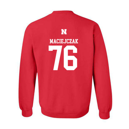 Nebraska - NCAA Football : Jason Maciejczak - Generic Shersey Crewneck Sweatshirt