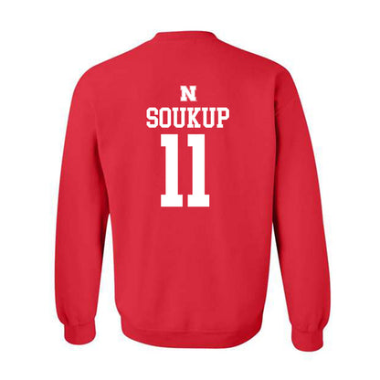 Nebraska - NCAA Football : Bode Soukup - Generic Shersey Crewneck Sweatshirt-1