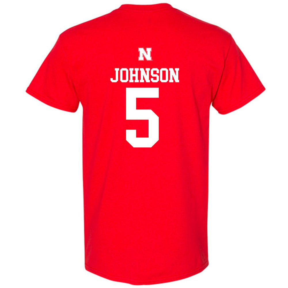 Nebraska - NCAA Women's Basketball : Claire Johnson - Generic Shersey T-Shirt-1