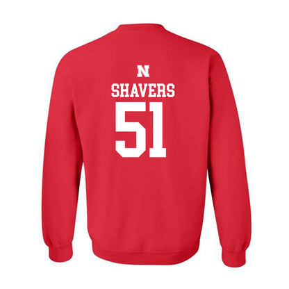 Nebraska - NCAA Football : Vincent Shavers - Generic Shersey Crewneck Sweatshirt