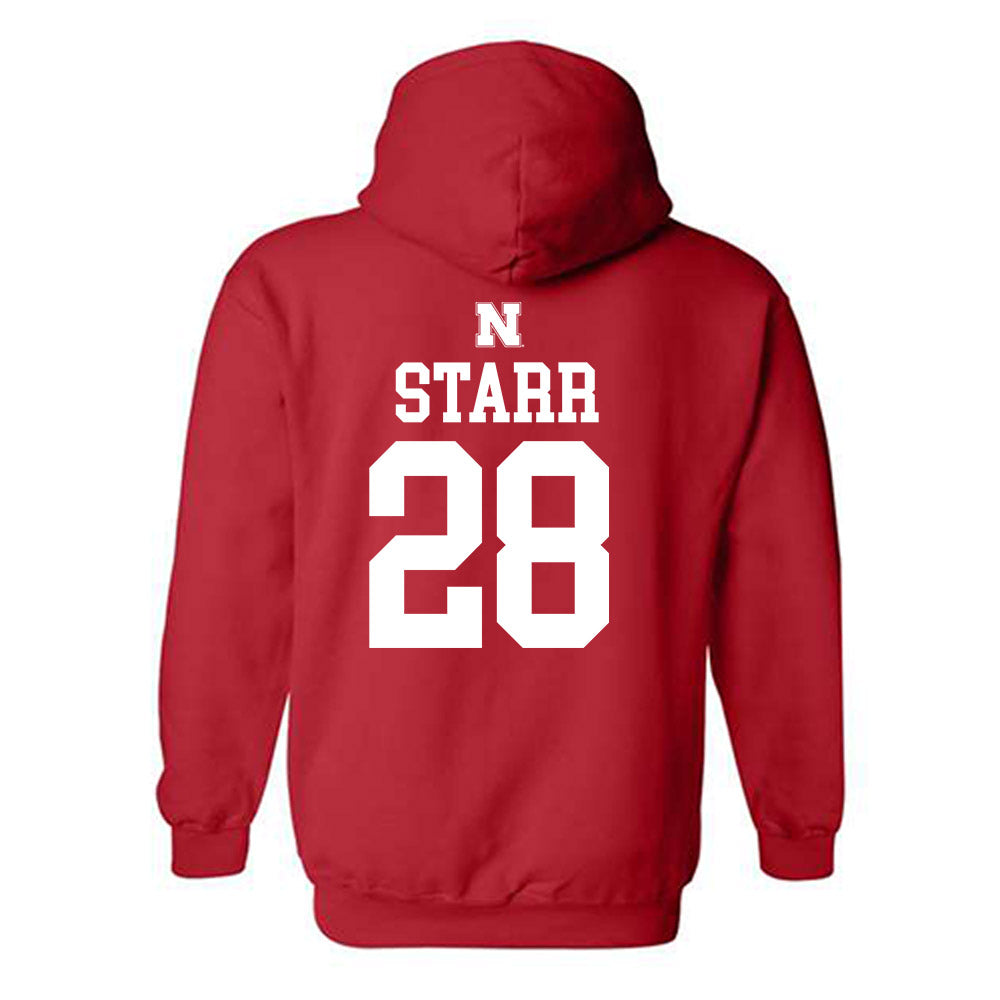 Nebraska - NCAA Women's Bowling : Kayla Starr - Generic Shersey Hooded Sweatshirt-1