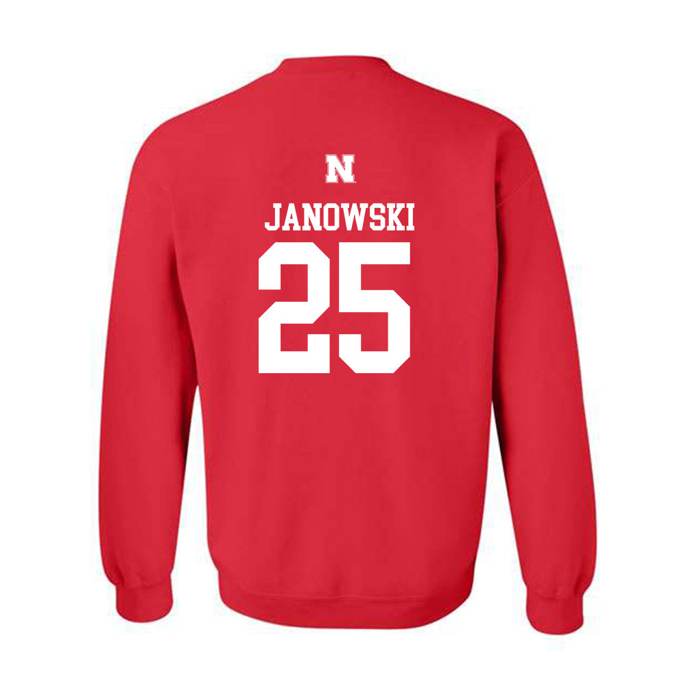 Nebraska - NCAA Men's Basketball : Nick Janowski - Generic Shersey Crewneck Sweatshirt