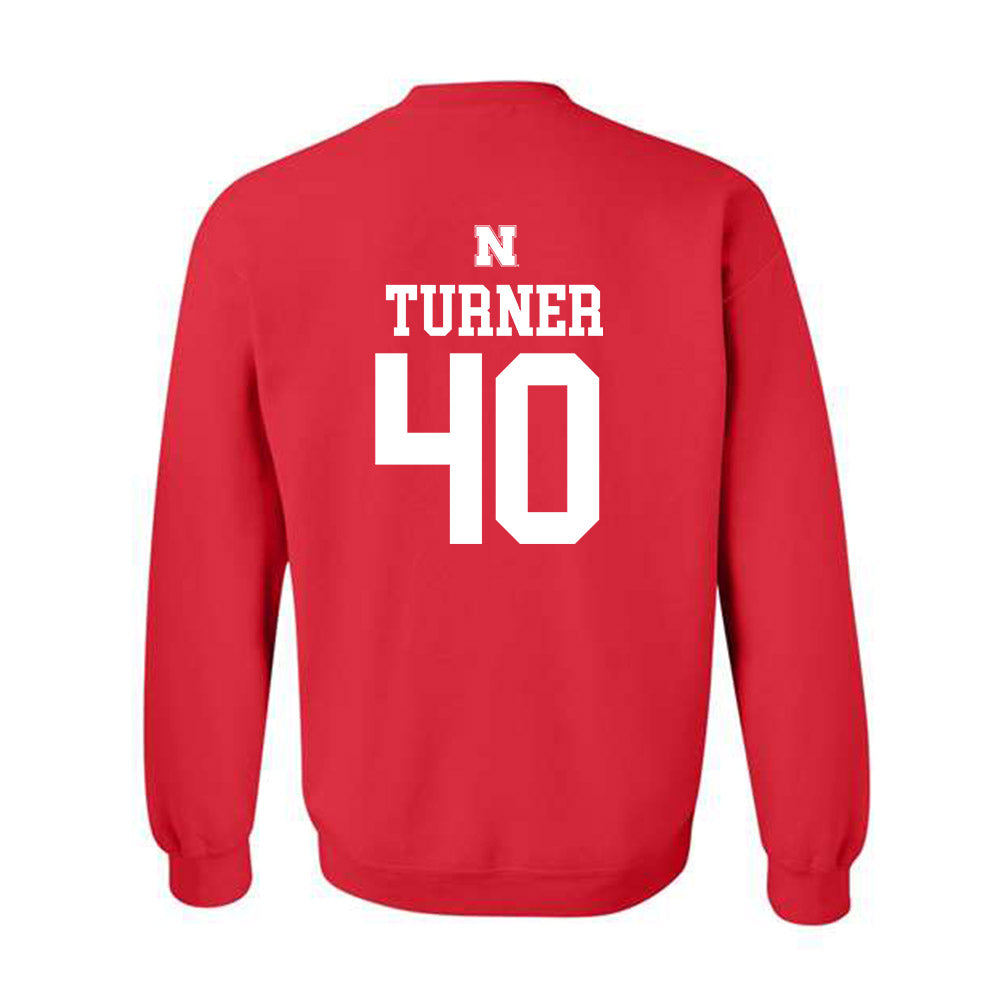 Nebraska - NCAA Football : Brice Turner - Generic Shersey Crewneck Sweatshirt