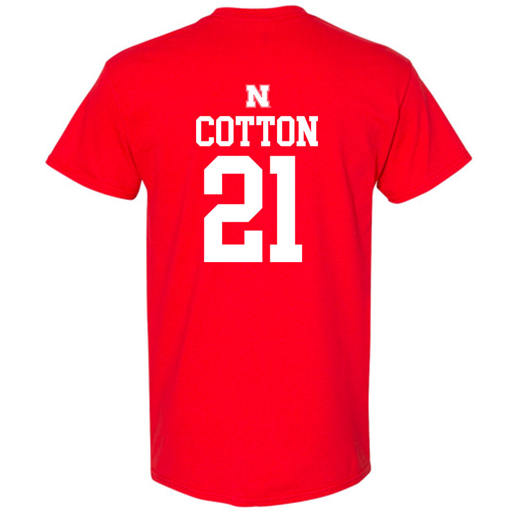 Nebraska - NCAA Baseball : Jaron Cotton - Generic Shersey T-Shirt-1