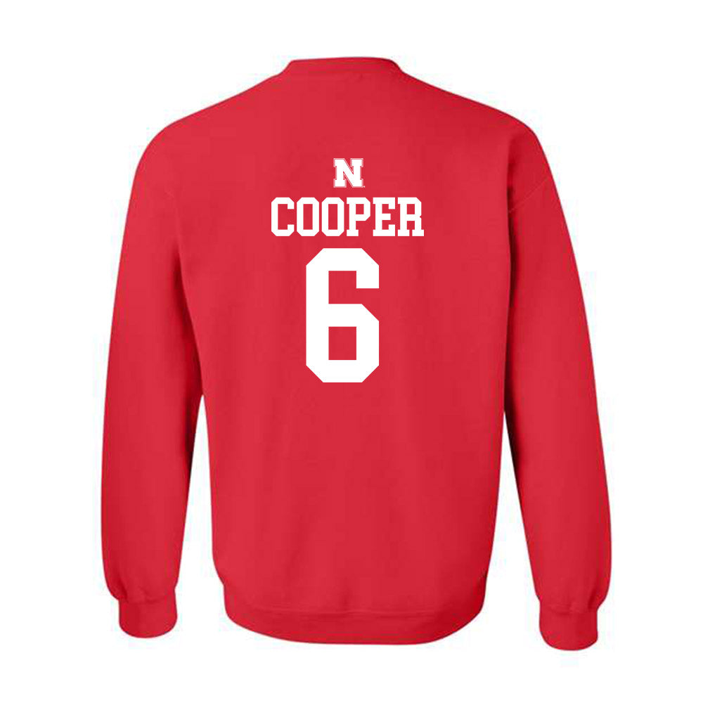 Nebraska - NCAA Men's Basketball : Will Cooper - Generic Shersey Crewneck Sweatshirt-1
